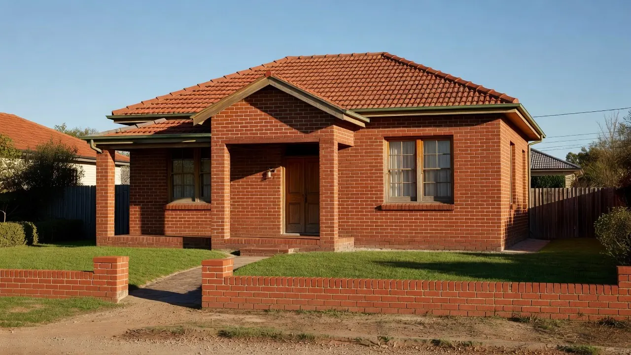 A 1930s brick bungalow, of a kind found in South Perth.